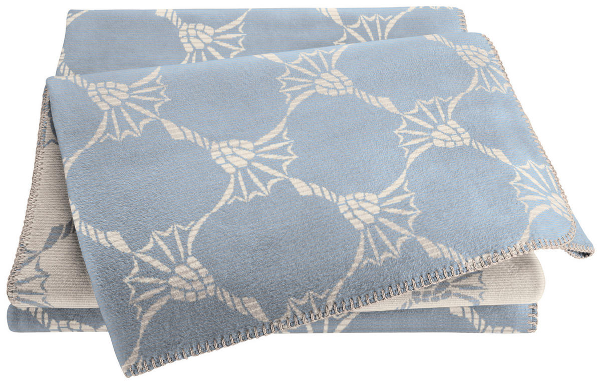 WOHNDECKE JOOP! FS 2026 150/200 cm  - Blaugrau/Hellgrau, Basics, Textil (150/200cm) - Joop!