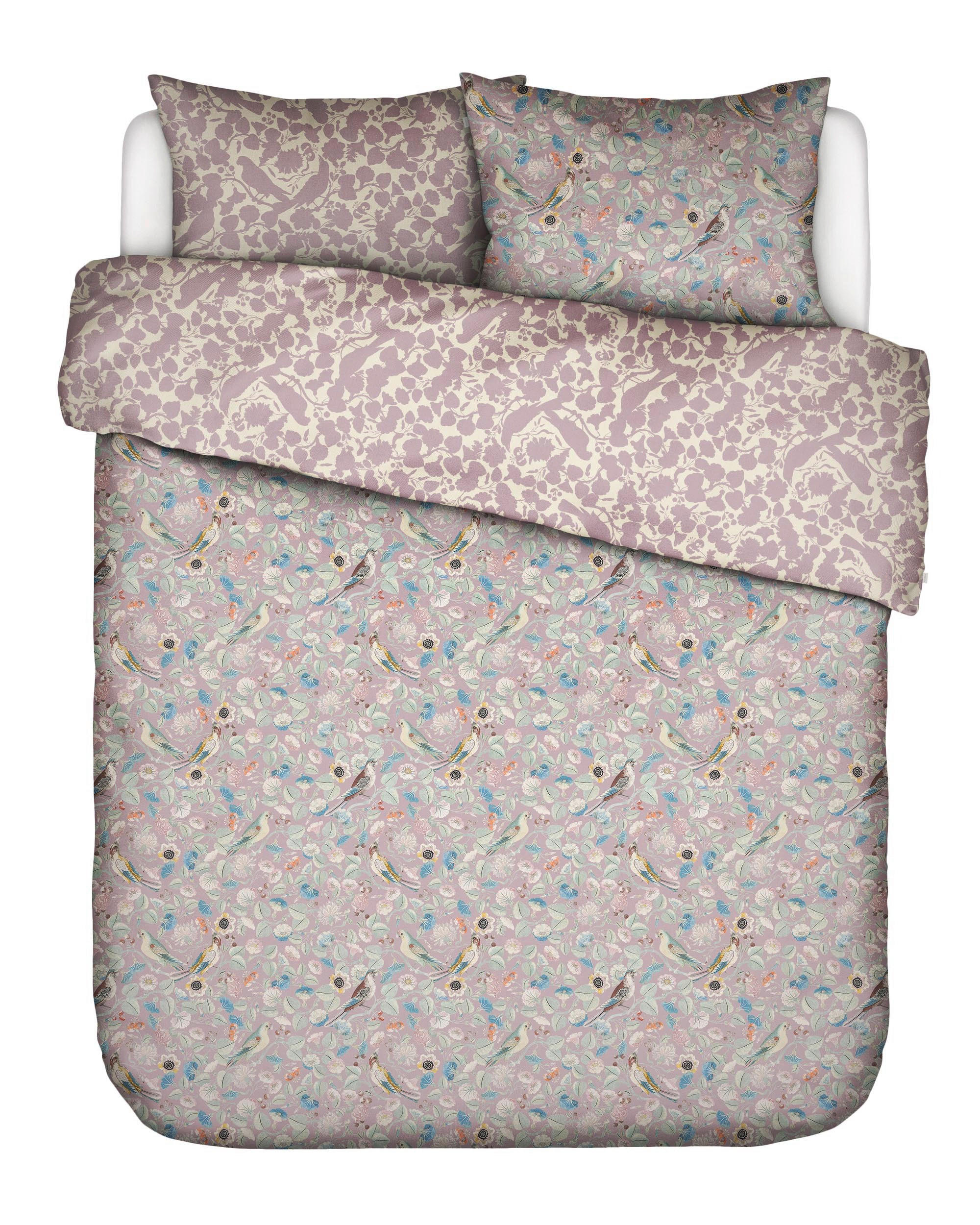 BETTWÄSCHE ALESTE Satin 200/200 cm  - Lila, KONVENTIONELL, Textil (200/200cm) - Essenza