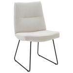 STUHL - Beige/Schwarz, Design, Textil/Metall (50/90/68cm) - Valnatura