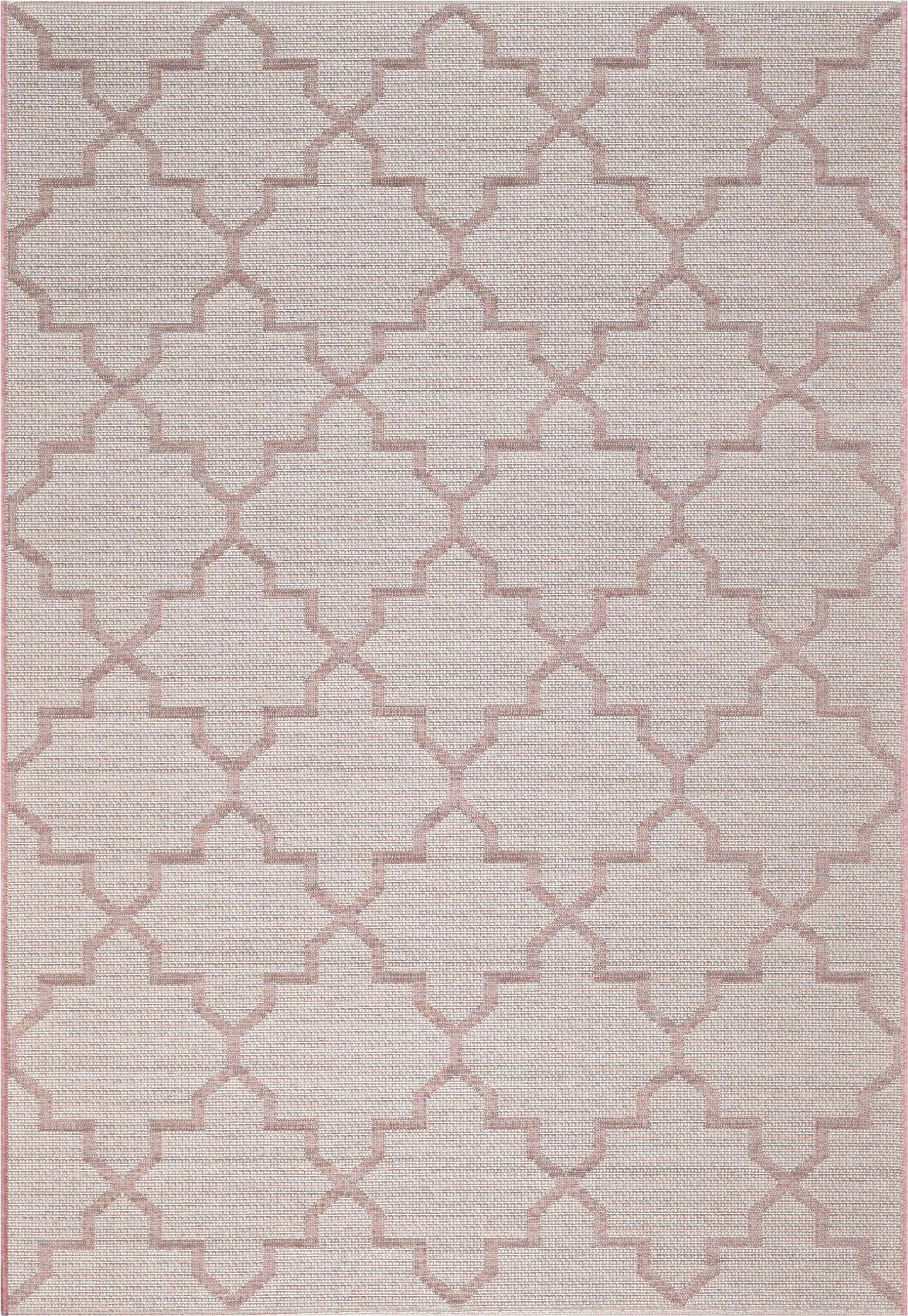 FLACHWEBETEPPICH 80/150 cm Amalfi  - Hellrosa/Dunkelrosa, KONVENTIONELL, Textil (80/150cm) - Novel