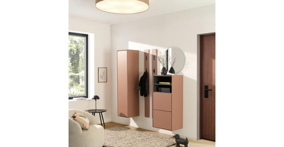 SCHUHSCHRANK RENO  in 55/118/41 cm  - Graphitfarben/Braun, Design, Holzwerkstoff (55/118/41cm) - Voleo