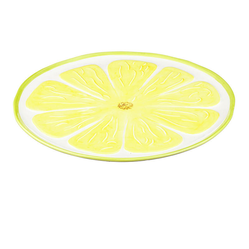 PLATZTELLER 27 cm  - Gelb/Braun, LIFESTYLE, Keramik (27cm)