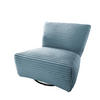 XXL-SESSEL in Cord Hellblau  - Schwarz/Hellblau, Trend, Textil/Metall (95/77/94cm) - Livetastic