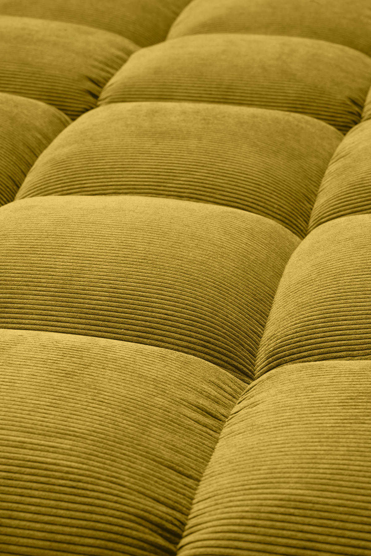 ECKSOFA Ottomane links, Eckteil  Goldfarben Feincord  - Goldfarben/Schwarz, Design, Holz/Textil (215/288cm) - Pure Home Lifestyle