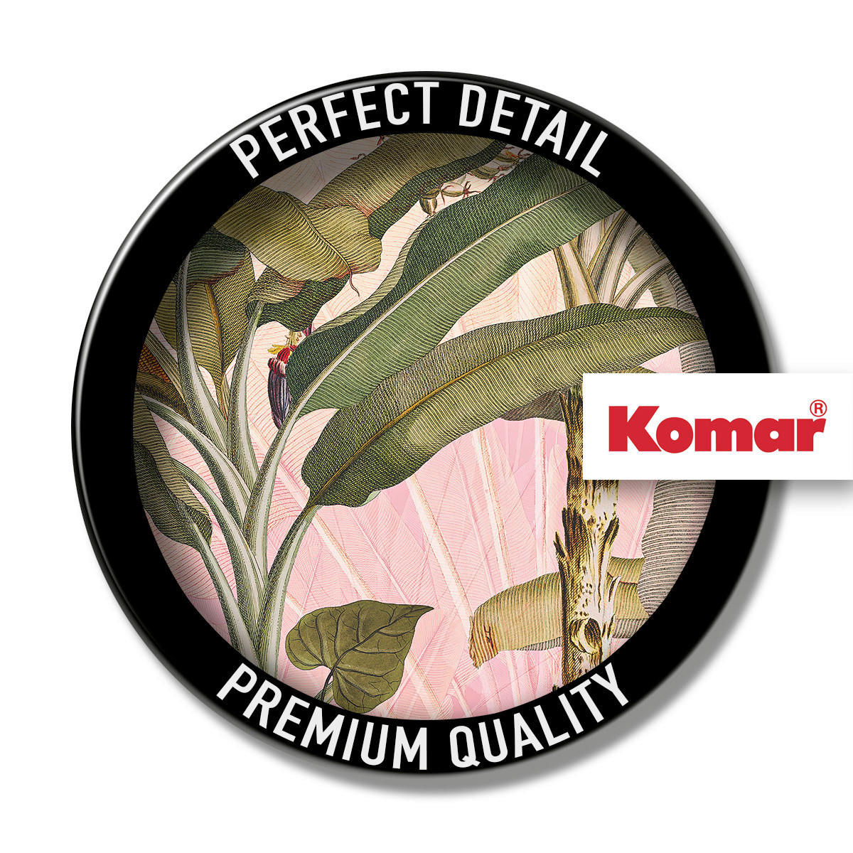 FOTOTAPET  - grön/rosa, Trend, papper (125cm) - Komar