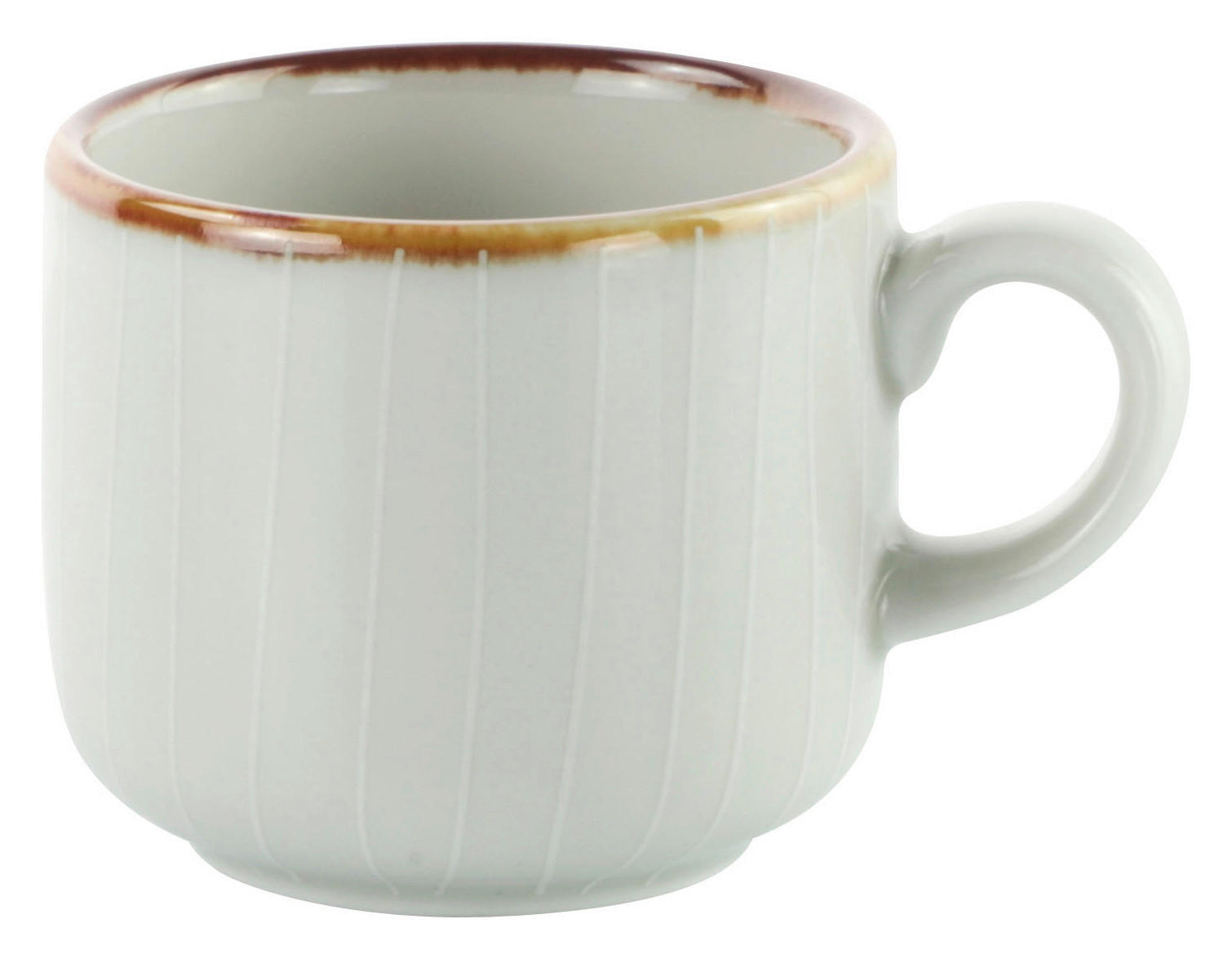 ŠÁLEK NA ESPRESSO porcelán  - béžová, Design, keramika (90ml) - Landscape