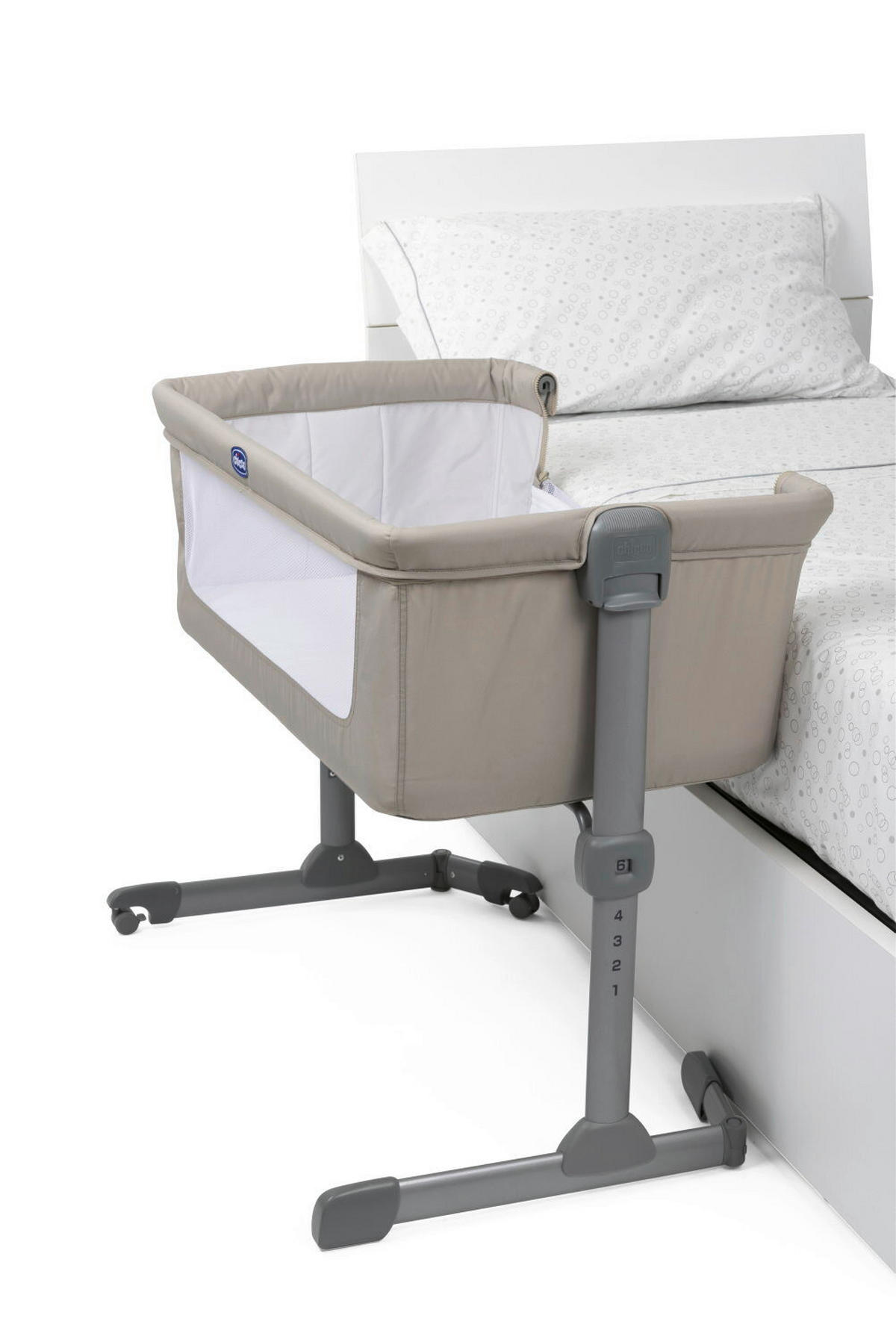 BEISTELLBETT NEXT2ME ESSENTIAL  - Beige, Basics, Textil/Metall (98/65/80/70,5cm) - Chicco