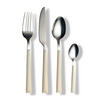 BESTECKSET 16-teilig Edelstahl  - Silberfarben/Creme, Basics, Kunststoff/Metall - Echtwerk