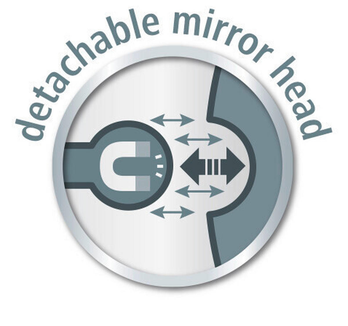 SCHMINKSPIEGEL  - Schwarz, Basics, Metall (18/18/18,5cm) - Tesa