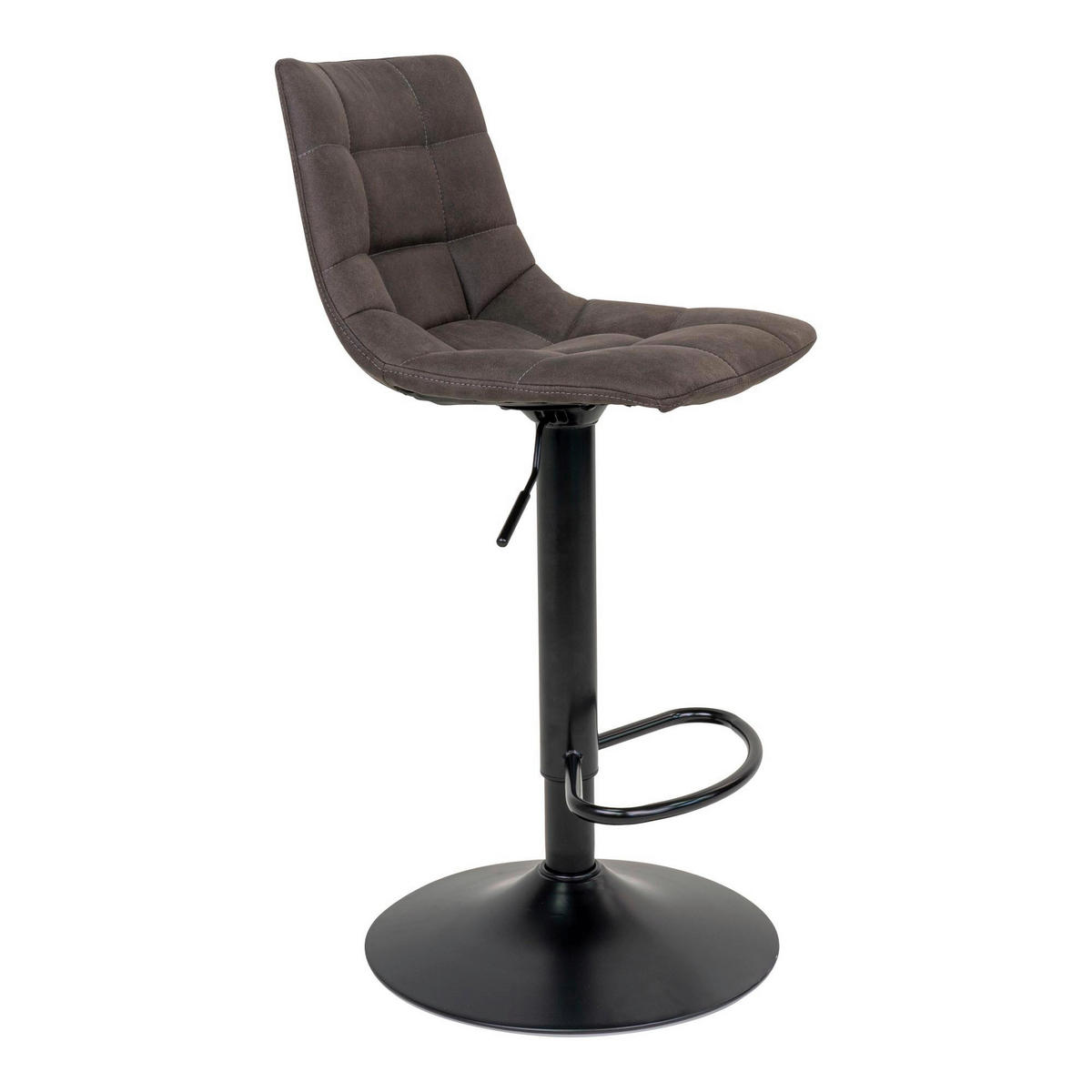 BARHOCKER-SET Dunkelgrau  - Dunkelgrau/Schwarz, MODERN, Textil/Metall (43/88-108/45cm) - MID.YOU