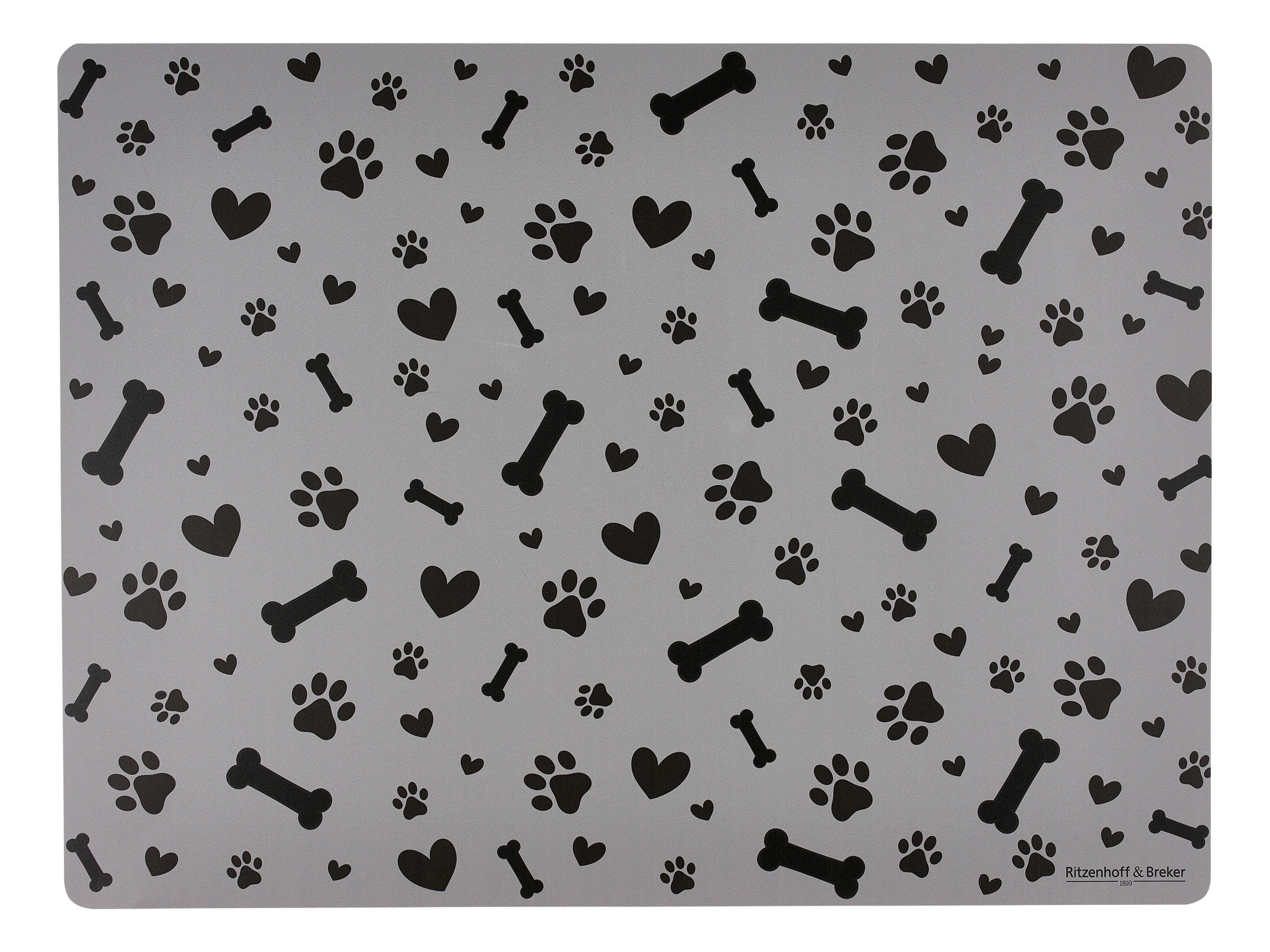 NAPFUNTERLAGE - Schwarz/Grau, Trend, Kunststoff (60/45/0,1cm) - Ritzenhoff Breker