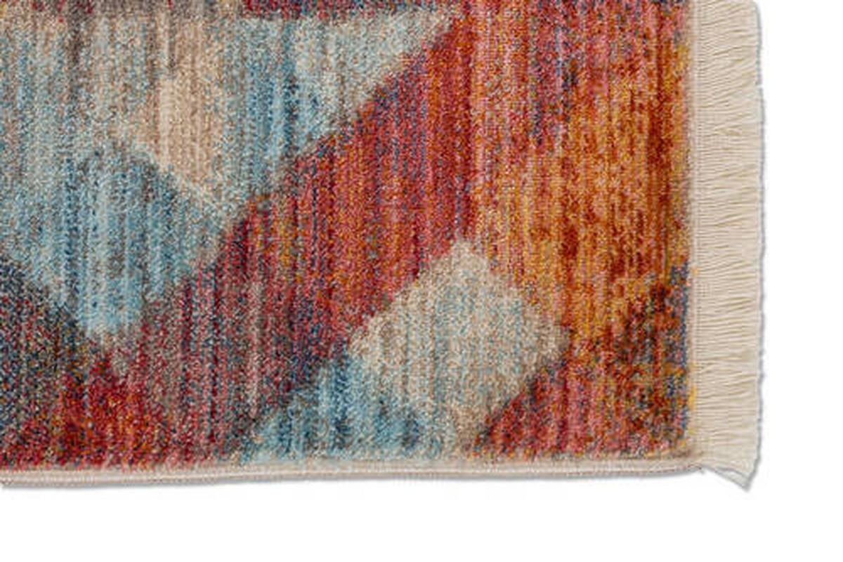 TKANÝ KOBEREC, 200/285 cm, oranžová, červená, tyrkysová - oranžová/tyrkysová, Basics, textil (200/285cm) - Schöner Wohnen