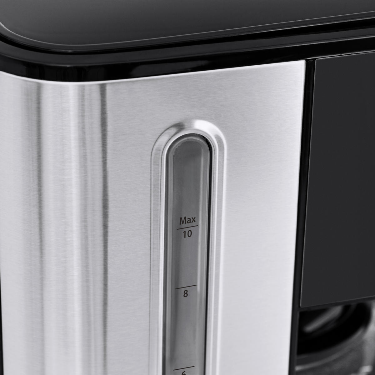THERMO-KAFFEEMASCHINE Taste & Style  - Silberfarben/Schwarz, Basics, Glas (17/32,5/24,5cm) - CASO Design