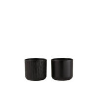 ÜBERTOPF - Schwarz, Basics, Keramik (13,5/13,5/12,5cm)