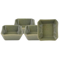 DIPSCHALENSET Keramik Steinzeug  - Grün, Basics, Keramik (8,5/8,5cm) - Creatable