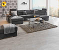 WOHNLANDSCHAFT Anthrazit Flachgewebe  - Dunkelbraun/Anthrazit, KONVENTIONELL, Kunststoff/Textil (166/319/183cm) - Cantus
