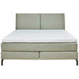 BOXSPRINGBETT 180/200 cm  in Mintgrün  - Mintgrün, KONVENTIONELL, Textil (180/200cm) - Dieter Knoll