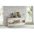 SIDEBOARD Kerneiche vollmassiv gebürstet, gewachst, lackiert, matt Eichefarben, Weiß - Eichefarben/Weiß, Design, Glas/Holz (175/80,5/49cm) - Valnatura