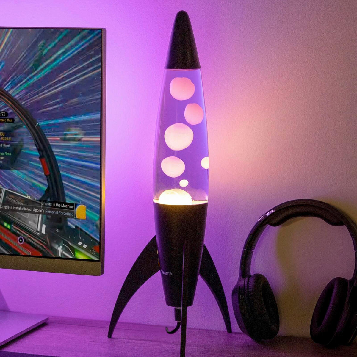 LAVALEUCHTE - Pink/Violett, Basics, Metall (20/20/45cm)