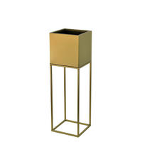 BLUMENSTÄNDER Metall  - Goldfarben, Basics, Metall (19/67/19cm)