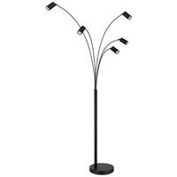 PODNA LAMPA - crna, Osnovno, metal (70/73/204cm)