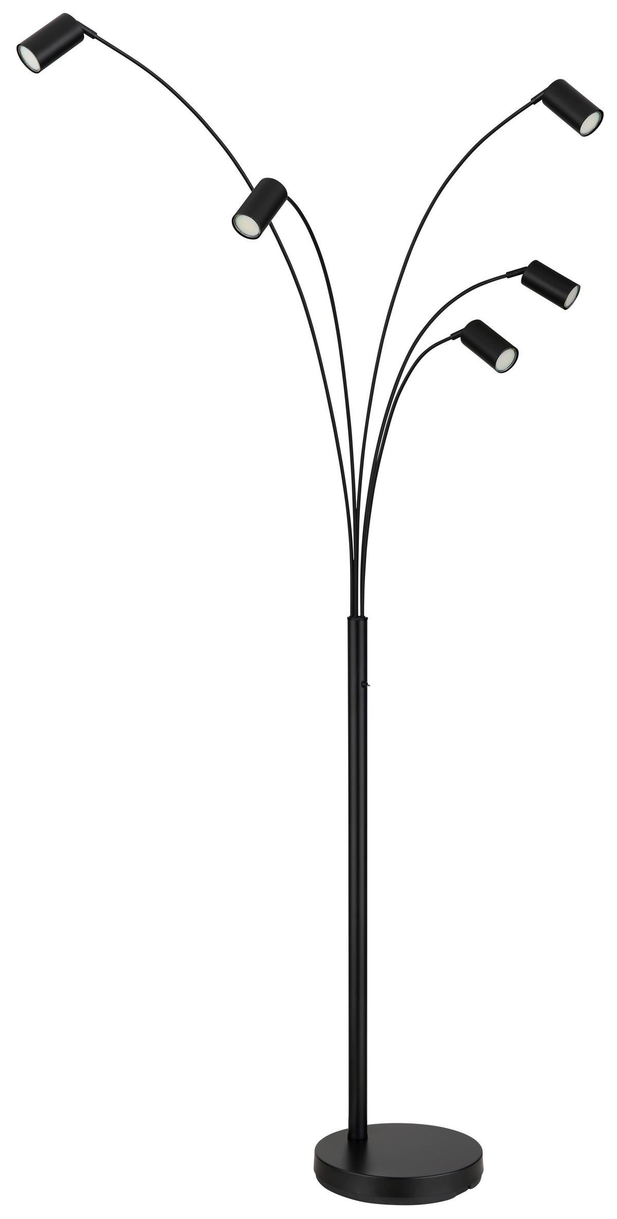 PODNA LAMPA - crna, Osnovno, metal (70/73/204cm)
