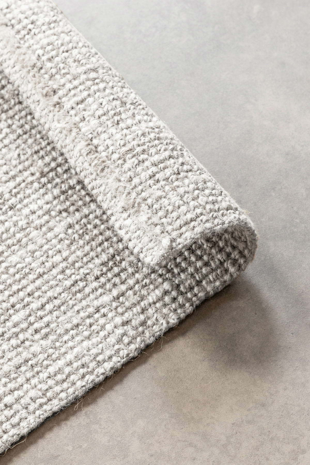 JUTETEPPICH 160/230 cm Bouclé Weiß rechteckig  - Weiß, Basics, Textil (160/230cm) - Hanse Home