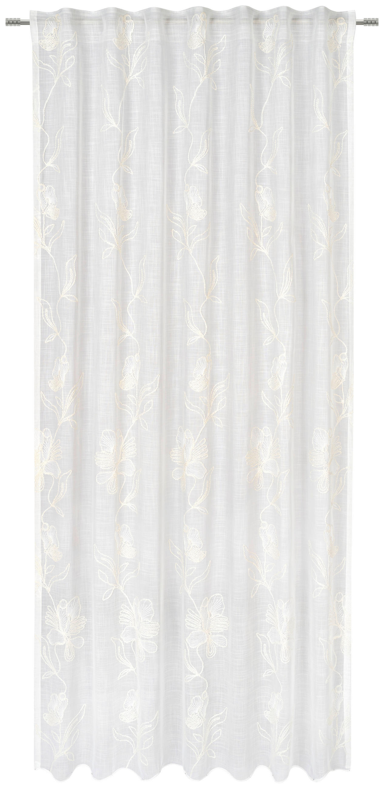 FERTIGVORHANG transparent  - Beige/Braun, Konventionell, Textil (140/245cm) - Esposa
