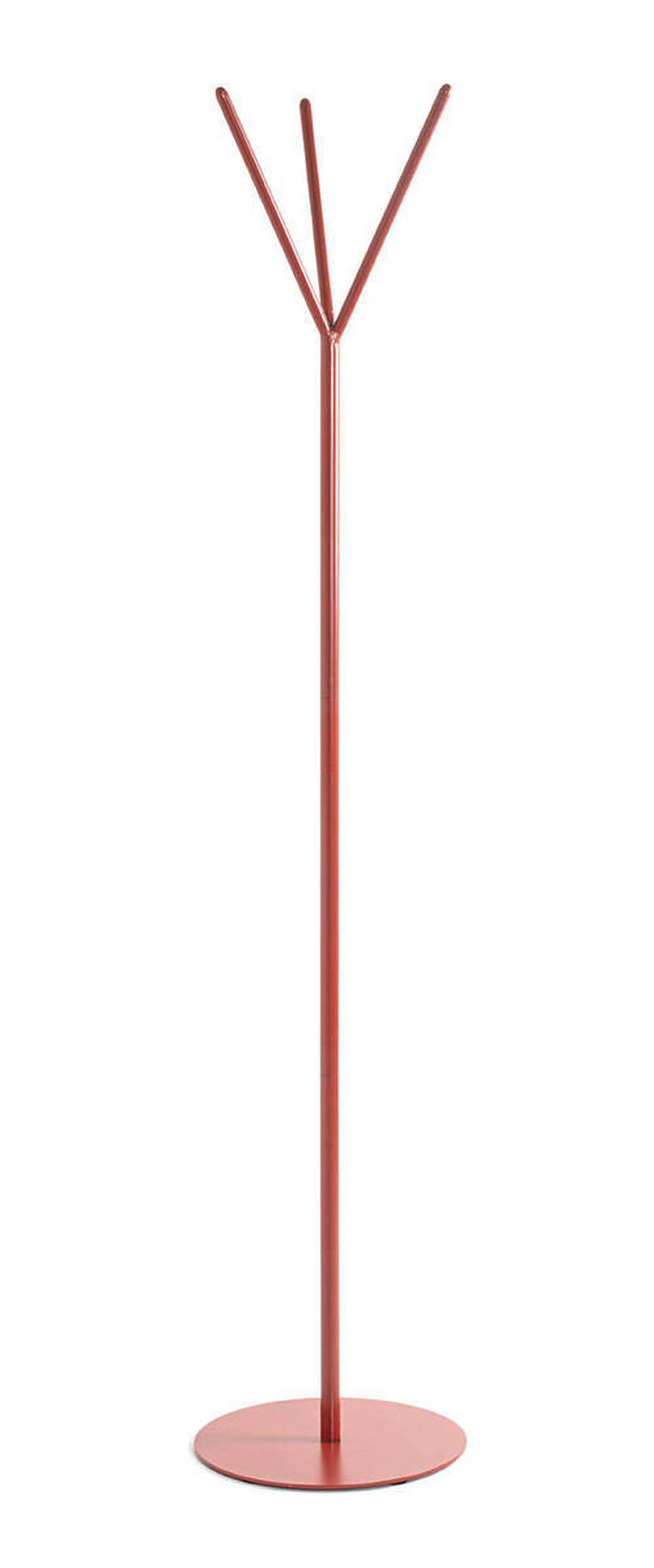 ŠATNÍ STOJAN - červená, Design, kov (35/173/35cm)
