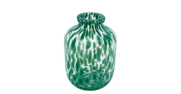 VASE 15 cm  - Grün, Basics, Glas (15,5/22cm) - Ambia Home