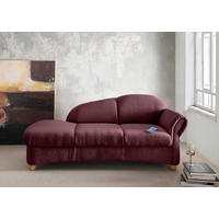 OTTOMANE in Mikrofaser Bordeaux  - Wildeiche/Bordeaux, Konventionell, Holz/Textil (190/84/86cm) - Livetastic