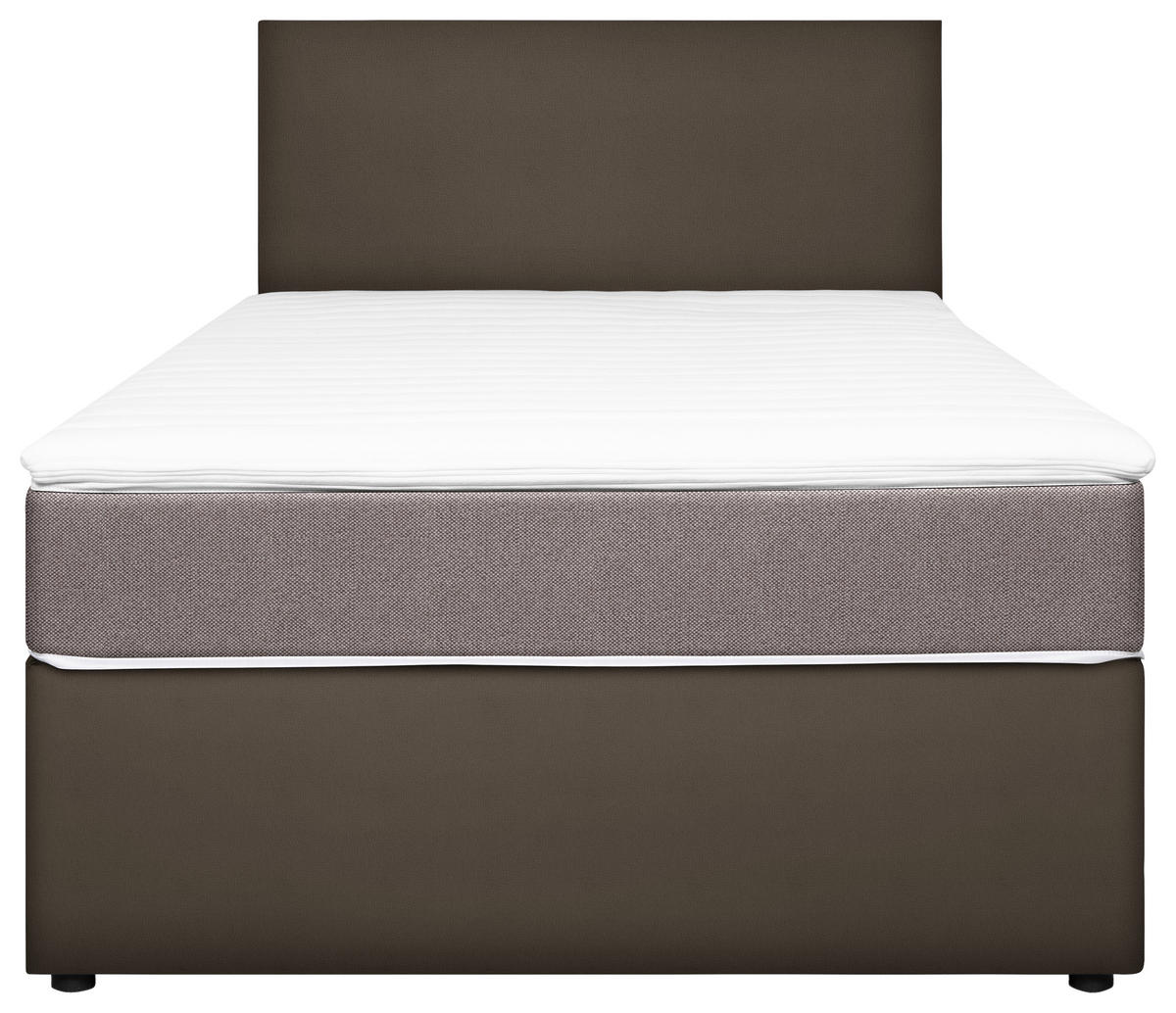 BOXBETT 120/200 cm  in Grau, Hellbraun  - Hellbraun/Grau, Konventionell, Holz/Holzwerkstoff (120/200cm) - MID.YOU