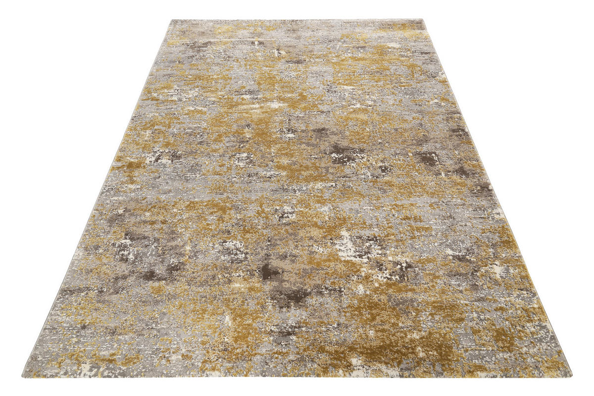 WEBTEPPICH 133/200 cm Vintage Feels  - Dunkelgrau/Goldfarben, Design, Textil (133/200cm) - Esprit