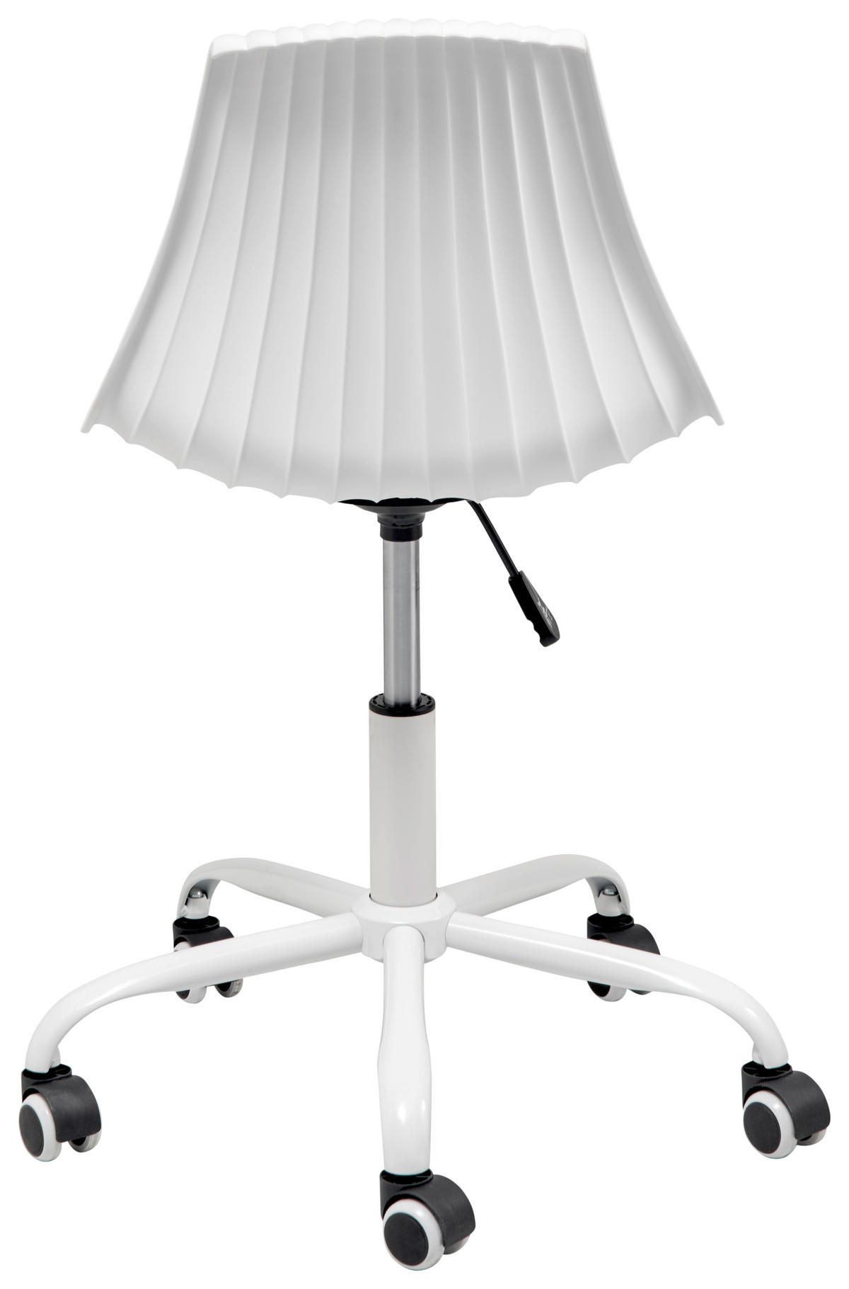 DREHSTUHL  in Weiss  - Weiss, Lifestyle, Kunststoff/Metall (44/75-85/56cm) - Livetastic