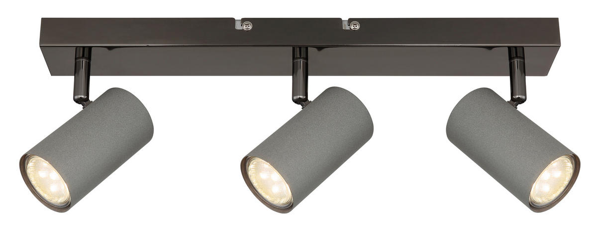 STRAHLER - Schwarzchrom/Grau, Design, Metall (41/10/12cm) - Globo