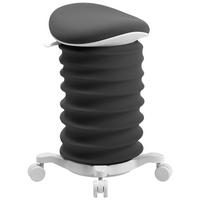 BÜROHOCKER Weiß, Dunkelgrau  - Dunkelgrau/Weiß, Design, Kunststoff/Textil (37,5/58-70/36cm) - Topstar