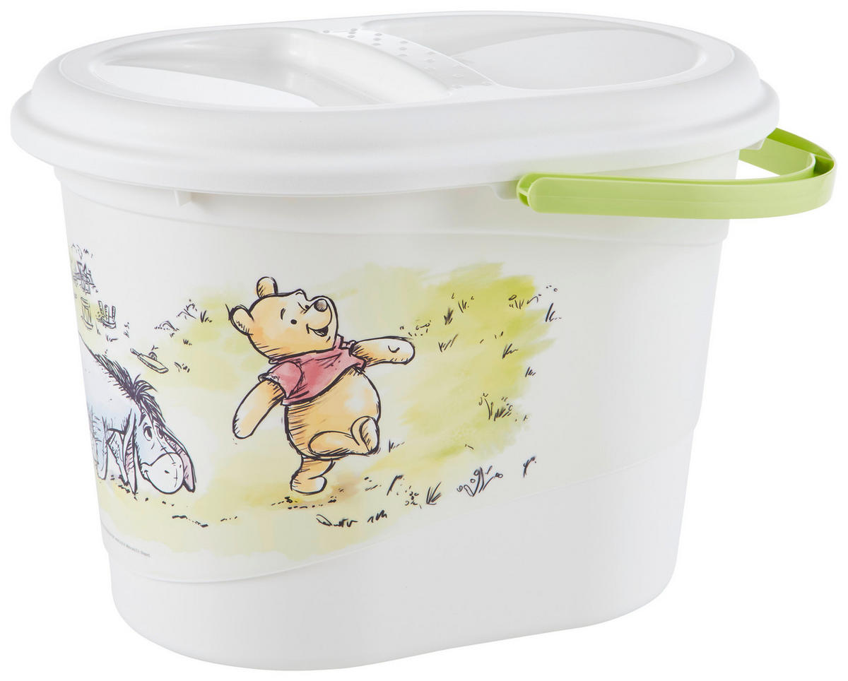 WINDELEIMER 37/29,5/27,5 cm WINNIE POOH  - Weiß/Grün, Basics, Kunststoff (37/29,5/27,5cm) - Disney