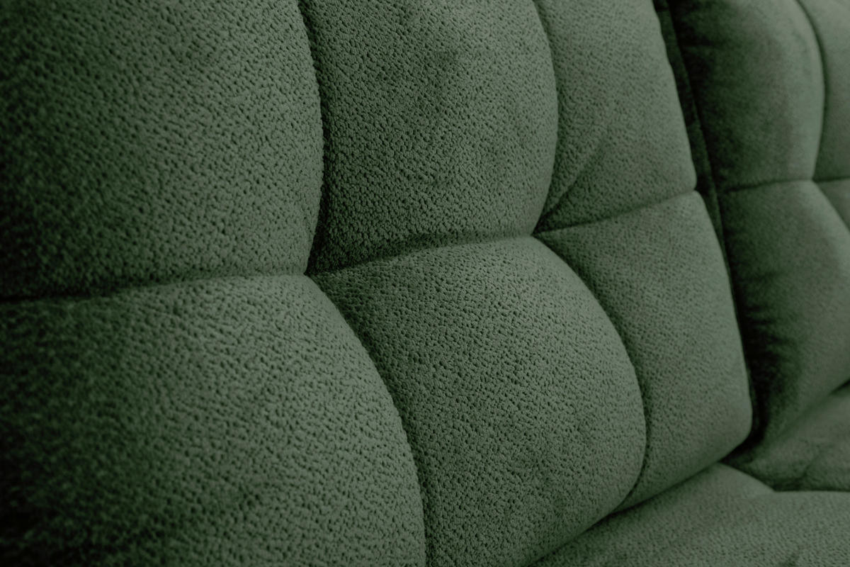 SCHLAFSOFA Chenille Dunkelgrün  - Dunkelgrün/Schwarz, KONVENTIONELL, Textil/Metall (203/94/96cm) - Carryhome