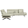 ECKSOFA in Flachgewebe Creme  - Beige/Creme, Design, Textil/Metall (239/270cm) - Koinor