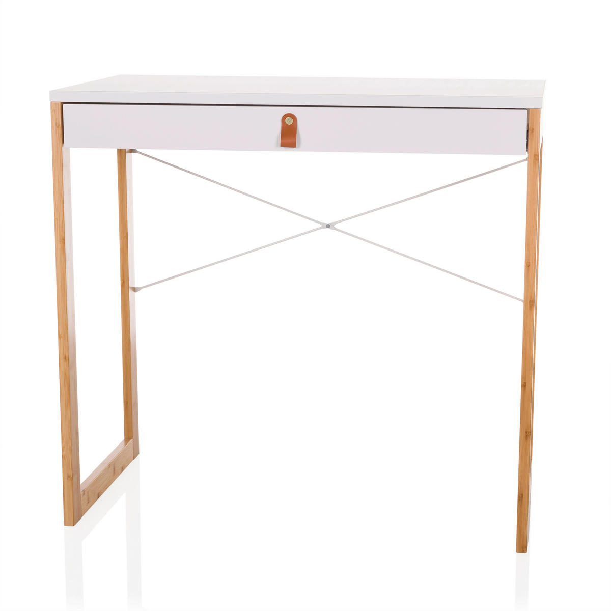 SKRIVBORD 80/75/42 cm  i vit  - vit, Modern, trämaterial/trä (80/75/42cm) - MID.YOU