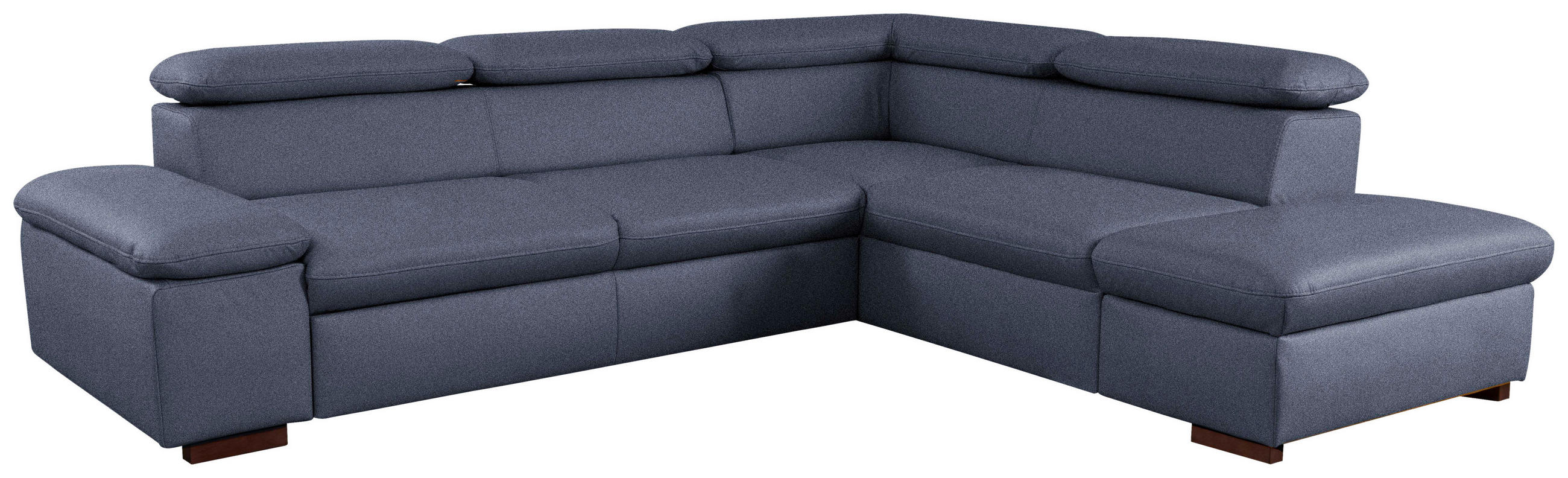 ECKSOFA inkl. Funktion in Flachgewebe Blau  - Blau, Konventionell, Holz/Textil (272/226cm) - Sit & More