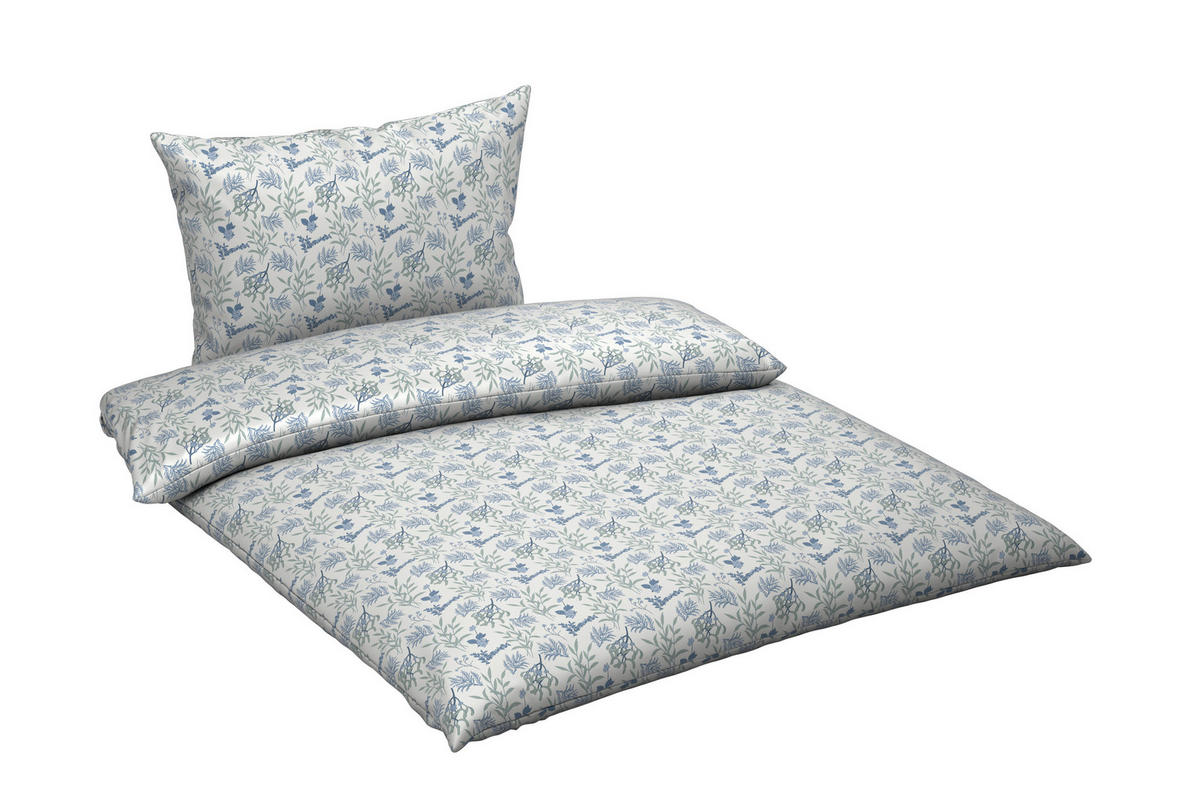 POVLEČENÍ, flanel, modrá, bílá, 140/200 cm - bílá/modrá, textil (140/200cm) - Esposa