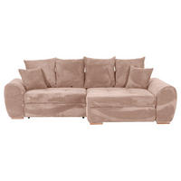 ECKSOFA in Cord Altrosa  - Eichefarben/Altrosa, Konventionell, Holz/Textil (276/177cm) - Carryhome