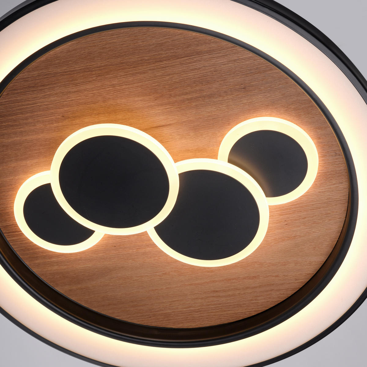 LED-DECKENLEUCHTE Eliza 60/60/8 cm   - Natur, Holz (60/60/8cm) - Paul Neuhaus