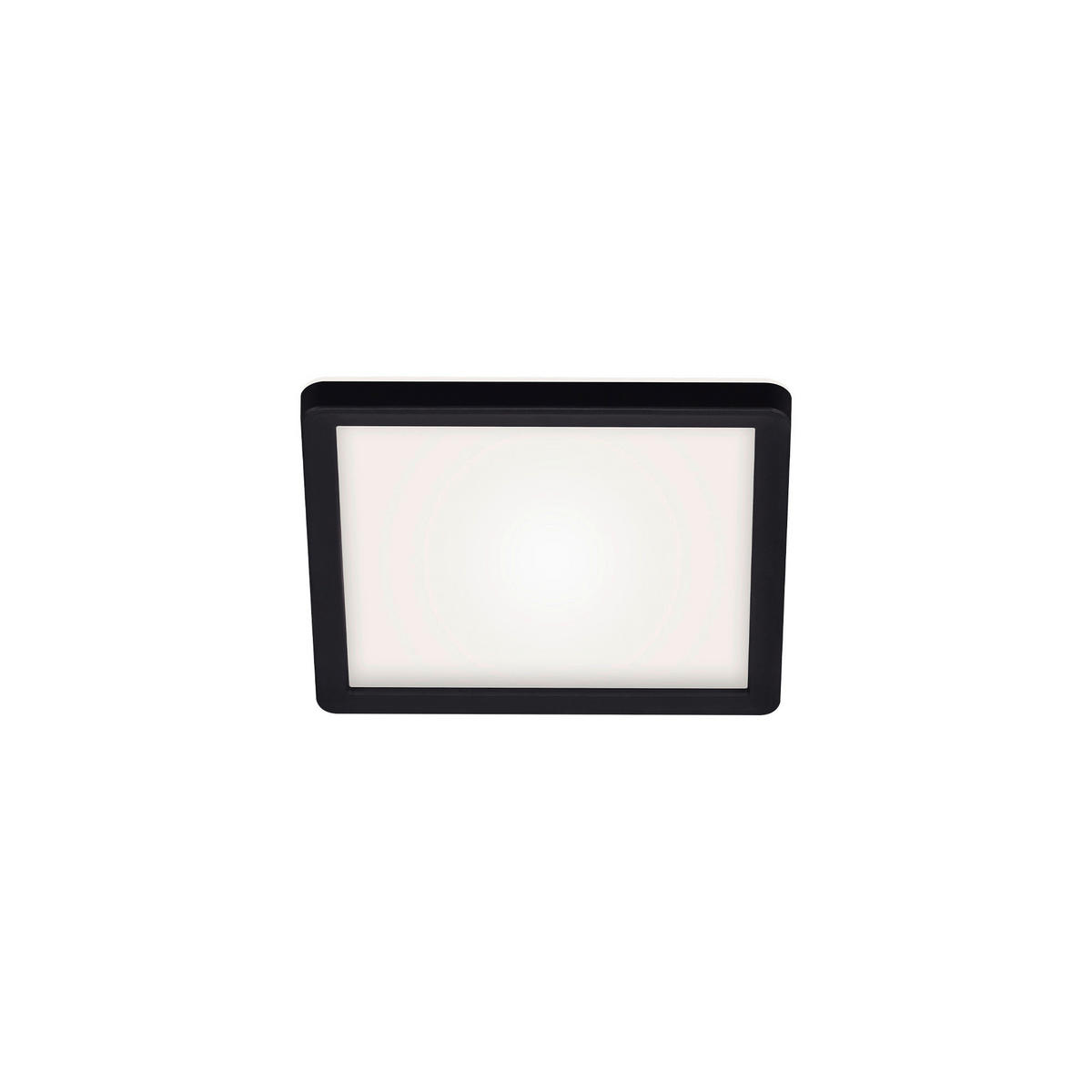LED-PANEEL Slim 19/19/2,8 cm   - Schwarz, Basics, Kunststoff (19/19/2,8cm)