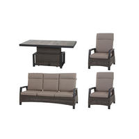 LOUNGEGARNITUR 4-teilig   72/103/83 cm Aluminium  - Grau, Basics, Keramik/Kunststoff (72/103/83cm) - Siena Garden