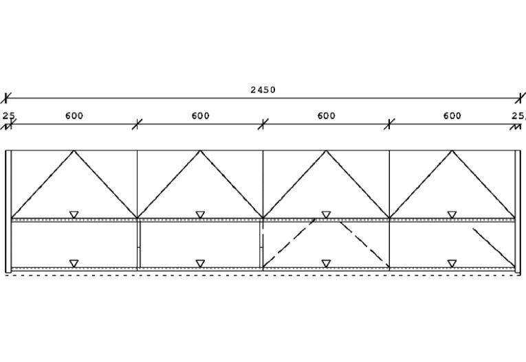 KÜCHENLEERBLOCK 245 cm   in Graphitfarben, Dunkelgrün  - Schieferfarben/Dunkelgrün, Basics, Holzwerkstoff/Metall (245cm) - Impuls