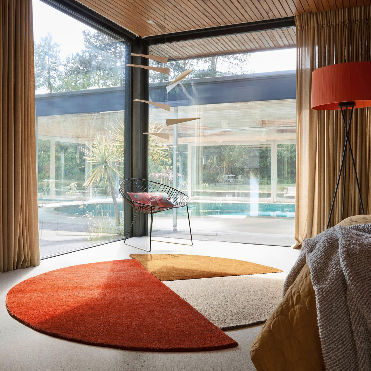 WOLLTEPPICH 200/200 cm Rostfarben  - Rostfarben, MODERN, Textil (200/200cm) - Xora