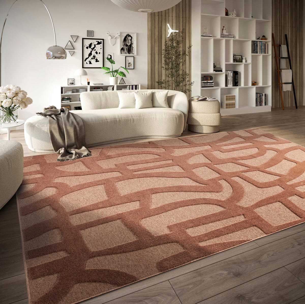 FLACHWEBETEPPICH 200/290 cm Kollektion 1879 Kupferfarben  - Kupferfarben, Design, Textil (200/290cm) - Villeroy & Boch