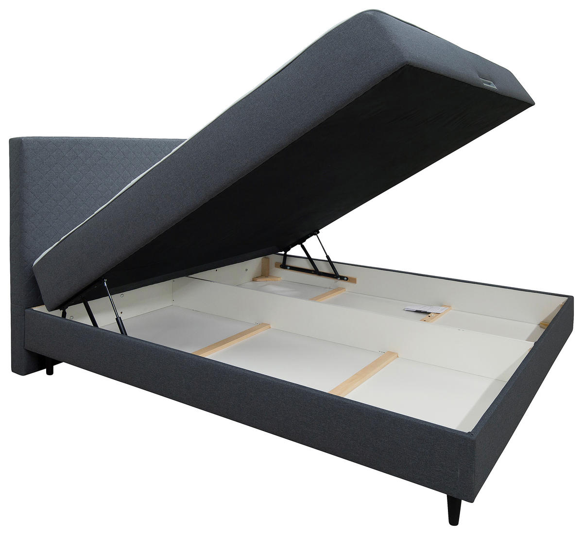 BOX KREVET 180/200 cm     siva  - siva, Konvencionalno, tekstil/drvo (180/200cm) - Boxxx